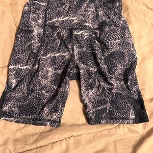 All Motion High Waist Compression Biker Shorts XS Gray Print